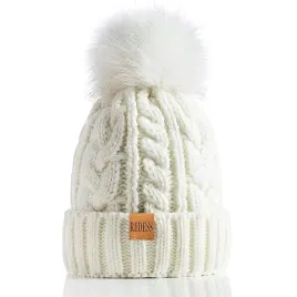 czapka-biala-zimowa-damska-z-pomponem-polar-bawelna-modna-i-elastyczna
