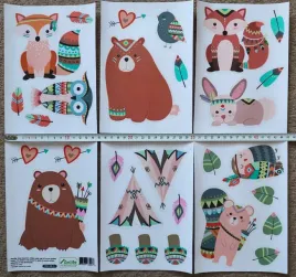 naklejki-scienne-boho-dla-dzieci-zwierzeta-kropki-dekoracja-pokoju-gratis