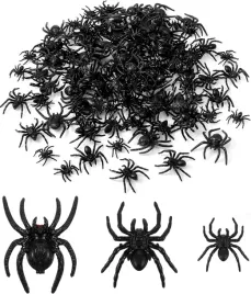 pajaki-sztuczne-zestaw-120-szt-halloween-dekoracje-plastikowe-ozdoby