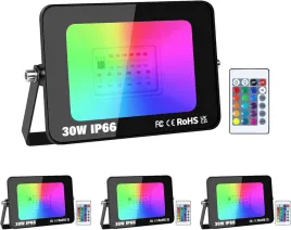 zestaw-4-reflektorow-led-rgb-30w-z-pilotem-16-kolorow-swiatla-ogrodowe