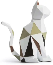 figurka-kota-geometryczna-biala-dekoracja-zywica-185-cm-prezent-na-slub