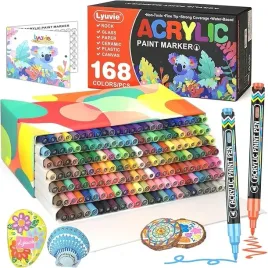 markery-akrylowe-168-sztuk-lyuvie-dwustronne-wodoodporne-do-kamieni-szkla