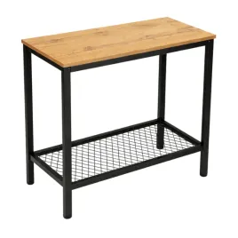 konsola-loft-waska-60x30-cm-dab-blat-metalowa-polka-stolik-nocny