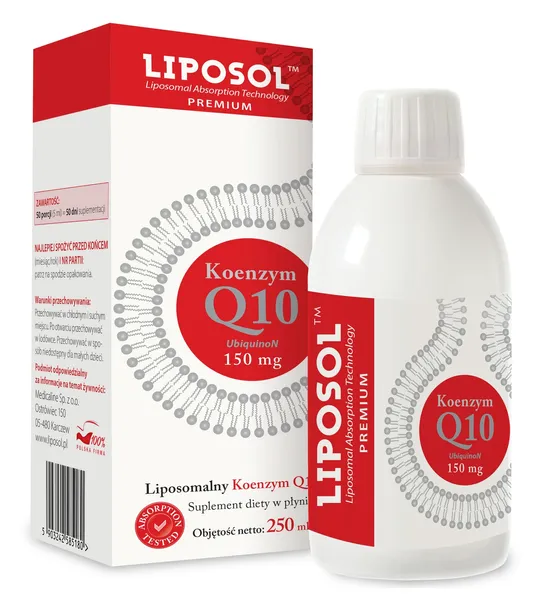 Aliness Liposol Liposomalny Koenzym Q10 (UbiquinoN) 150 mg - 250 ml