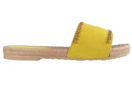 zolte-klapki-damskie-z-cyrkoniami-plaskie-buty-39