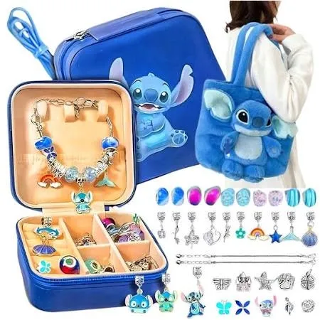 ZESTAW PREZENTOWY STITCH TOREBKA + ZESTAW BRANSOLETEK DLA DZIECI