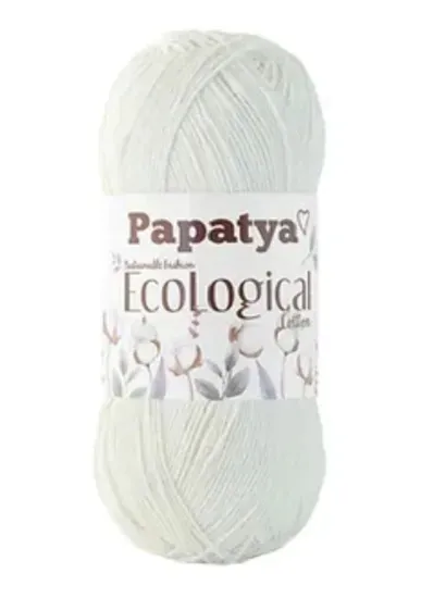 Włóczka EcoLogical Papatya 305 ECRU 100% bawełna
