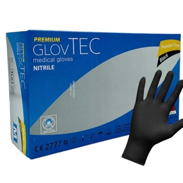 rekawice-nitrylowe-glovtec-m-czarne-100