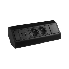 corner-box-usb-przedluzacz-narozny-schuko-gniazdo-nablatowe-czarny