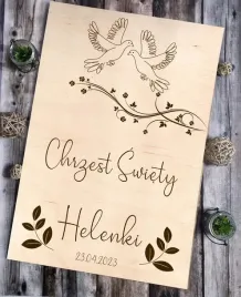 tablica-powitalna-dekoracja-chrzest-drewniana