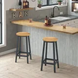 taboret-barowy-dab-nogi-czarne-kolor-obicia-odcienie-brazu