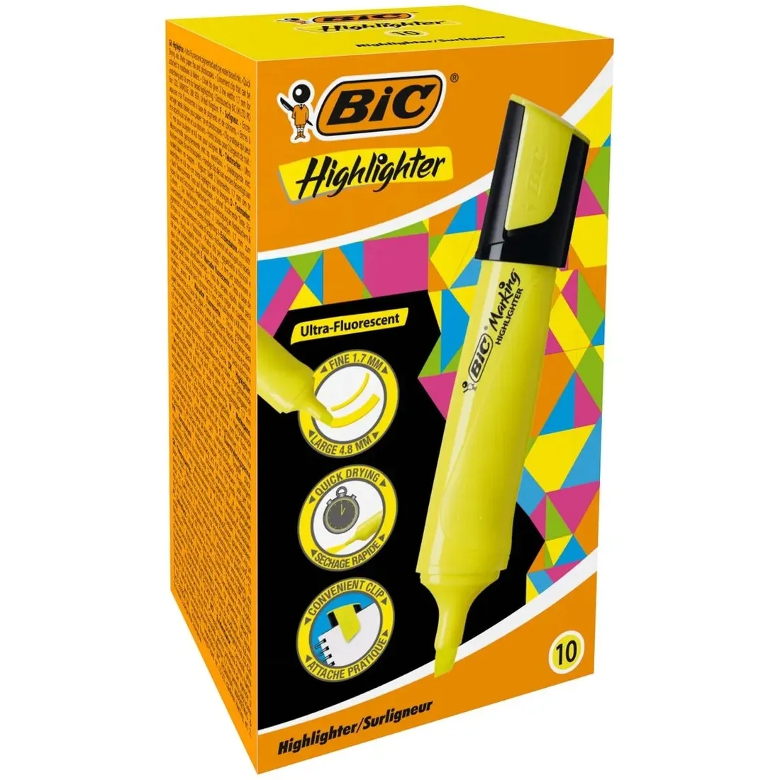 bic-zakreslacz-flat-highlighter-zolty