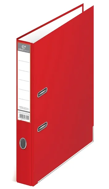 interdruk-segregator-a4-50-2r-czerwony-waga-z-opakowaniem-0-15-kg