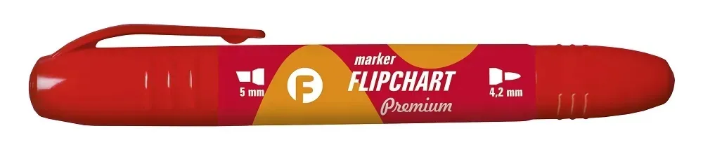 marker-dwustronny-flipchart-premium-czerwony
