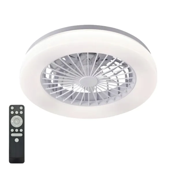 KOBI Lampa Sufitowa Plafon LED z wentylatorem VENTELUX 24W+15W 3CCT biały