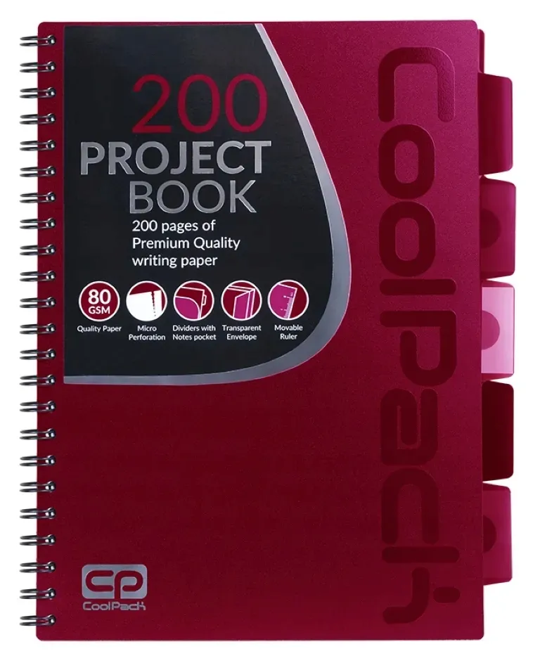 coolpack-kolozeszyt-pp-a4-red-200-stron