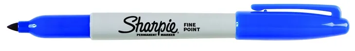 sharpie-marker-permanentny-fine-niebieski-stan-nowy