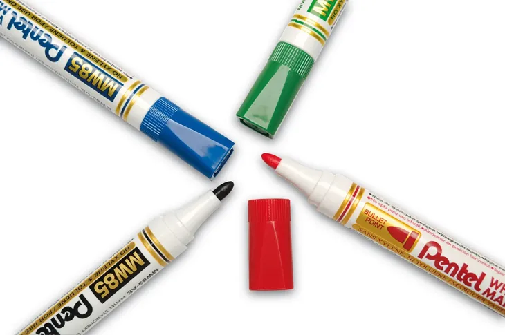 pentel-marker-do-bialych-tablic-suchoscieralny-4-kolory-mw85-4w-abcd-rodzaj-suchoscieralny