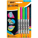 marker-permanentny-bic-marking-intense-5-kolorow-waga-z-opakowaniem-0-1-kg