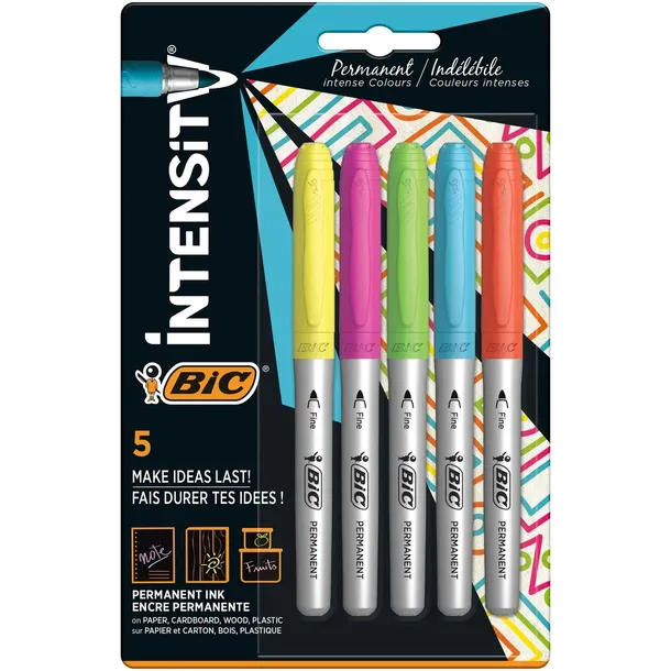 marker-permanentny-bic-marking-intense-5-kolorow-stan-nowy-marka-bic