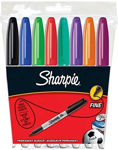 zestaw-markerow-permanentnych-8-kolory-sharpie-stan-nowy
