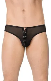 ponetne-czarne-sznurowane-stringi-dla-mezczyzn-softline-4516-m-l