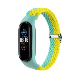 opaska-pleciona-smart-band-m3-m4-m5-m6-mint-yellow-mietowo-zolty