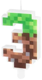 swieczka-na-tort-cyfra-3-trzy-piksele-urodzinowa-dekoracja-na-urodziny