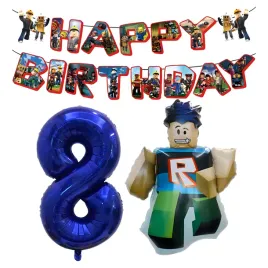 balon-roblox-na-urodziny-postac-baner-happy-birthday-cyfra-8-granatowa