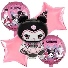 zestaw-balonow-kuromi-na-urodziny-postac-balony-okragle-gwiazdki-na-hel