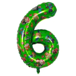 balon-cyfra-6-zielona-game-dla-gracza-piksele-duza-100-cm-na-urodziny