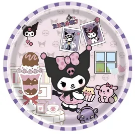 talerzyki-jednorazowe-kuromi-hello-kity-helo-kity-zestaw-na-urodziny-18-cm