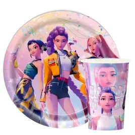 zestaw-talerzyki-kubki-papierowe-demon-hunters-huntrix-kpop-na-urodziny