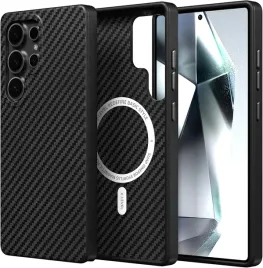 x-level-etui-karbonowe-magsafe-do-samsung-galaxy-s25-ultra-czarny-karbon