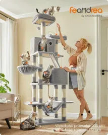 feandrea-duzy-drapak-dla-kota-206-cm-wysokosci-z-13-kolumnami-do-drapania