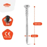 wkrety-do-drewna-poziomujace-6x120-tx30-stozkowe-mocne-100-sztuk-frezujace-kod-produktu-wkss-60120-b