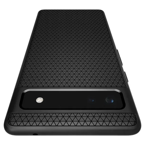 spigen-liquid-air-etui-google-pixel-6a-czarny-funkcje-ladowanie-indukcyjne-pochlanianie-wstrzasow