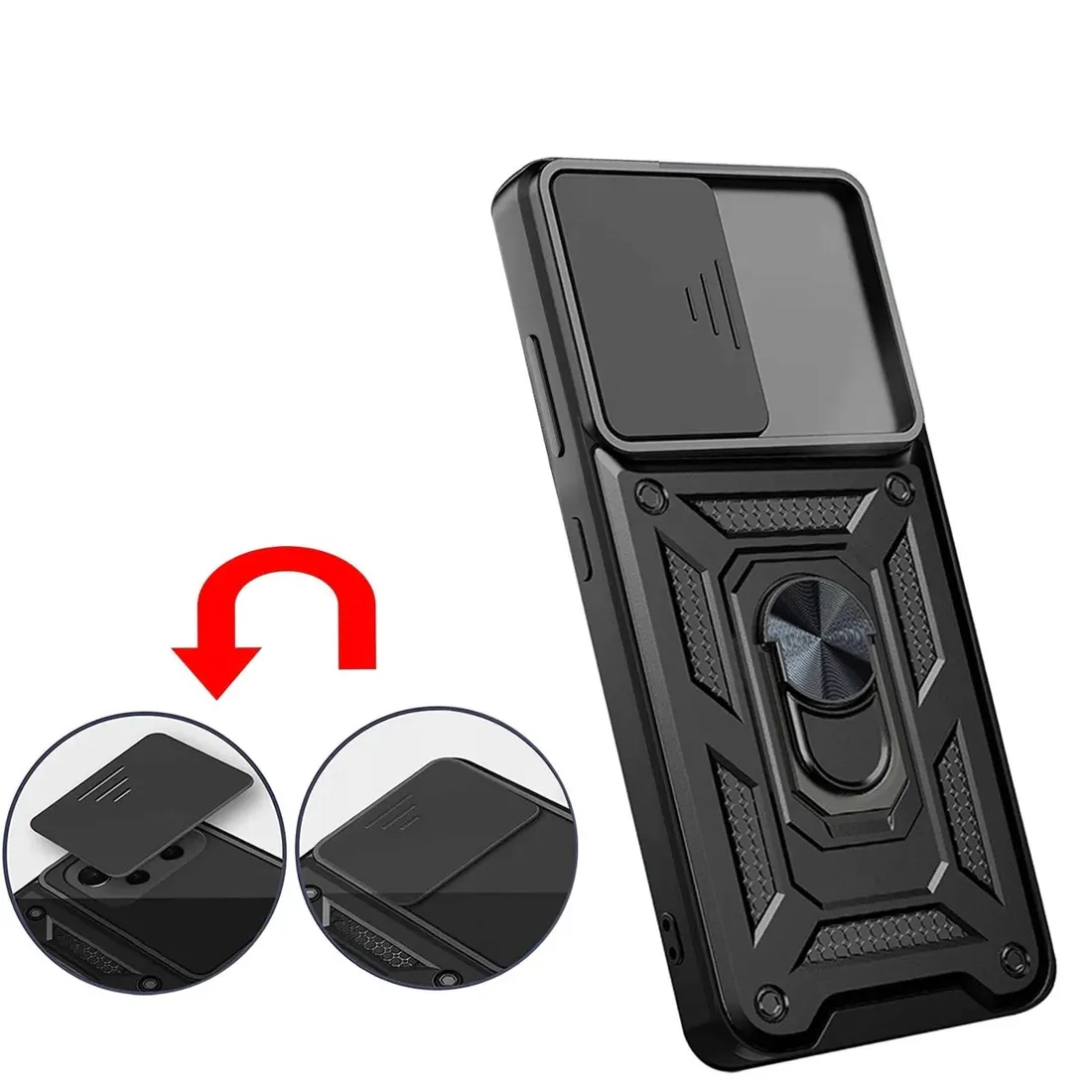 plecki-do-galaxy-a23-5g-camshield-czarny-stan-nowy