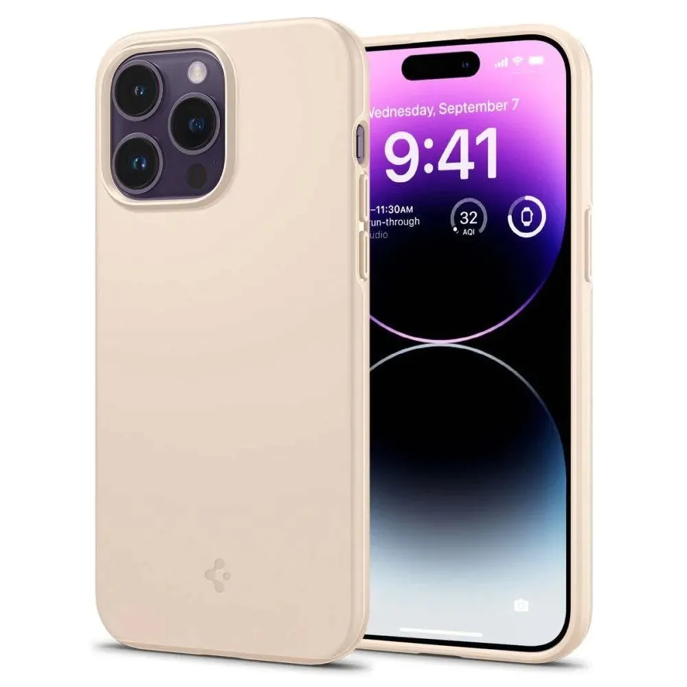 spigen-thin-fit-iphone-14-pro-sand-beige