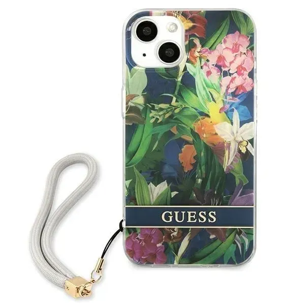 guess-etui-do-iphone-13-mini-niebieski-flower-dedykowany-model-apple-iphone-13-mini