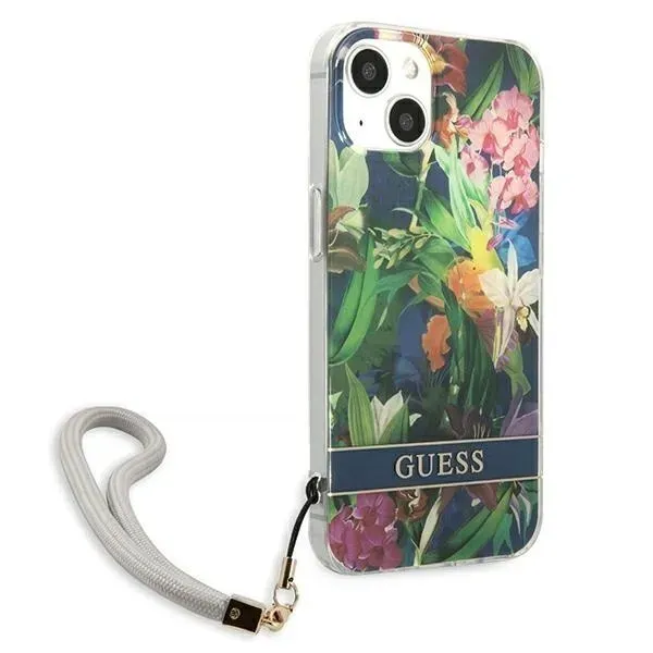 guess-etui-do-iphone-13-mini-niebieski-flower-stan-nowy