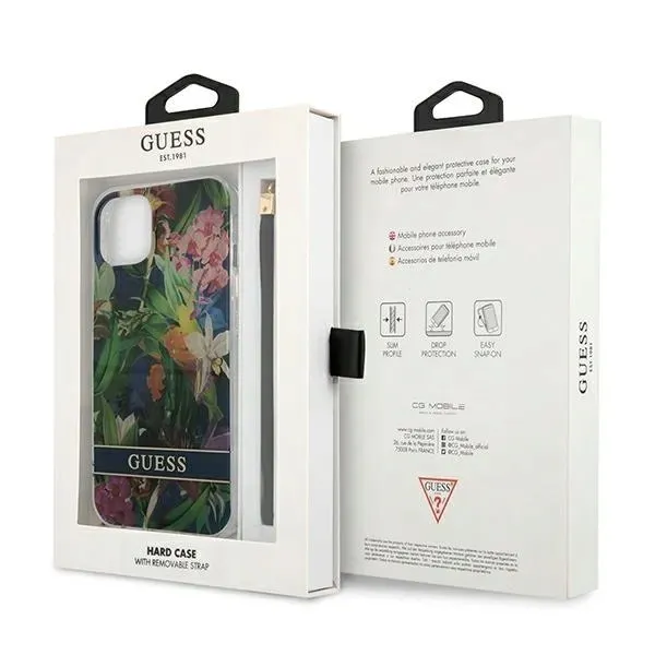 guess-etui-do-iphone-13-mini-niebieski-flower-funkcje-pochlanianie-wstrzasow