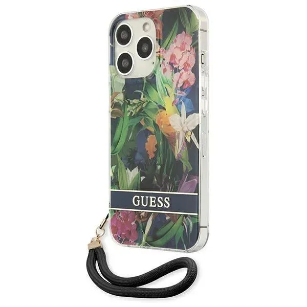 guess-etui-do-iphone-13-pro-max-niebieski-flower-stan-nowy