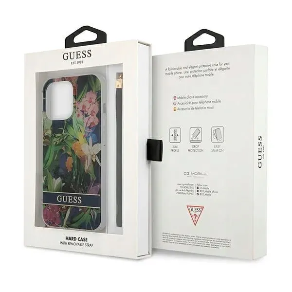 guess-etui-do-iphone-13-pro-max-niebieski-flower-funkcje-pochlanianie-wstrzasow