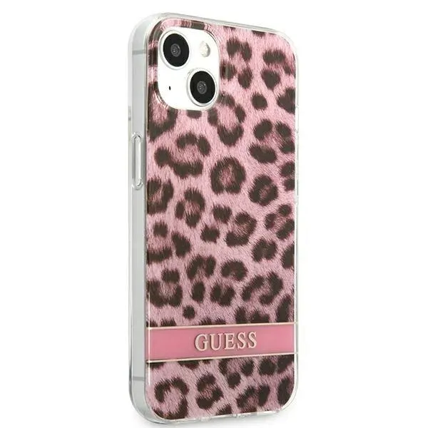 guess-etui-do-iphone-13-rozowy-leopard-stan-nowy