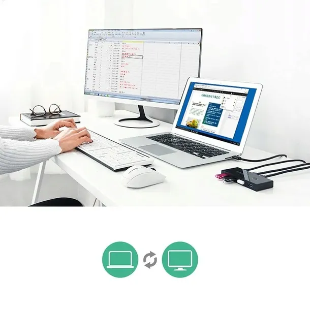 switch-przelacznik-box-kvm-usb-2x4-usb-2-0-ugreen-kod-producenta-ugr282