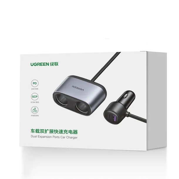 ladowarka-samochodowa-ugreen-cd252-usb-usb-c-120w-stan-nowy-model-cd252-30886