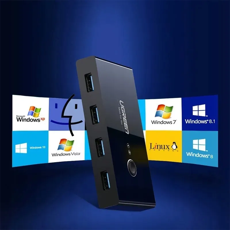 ugreen-switch-przelacznik-kvm-hub-2-do-4-usb-3-0-stan-nowy