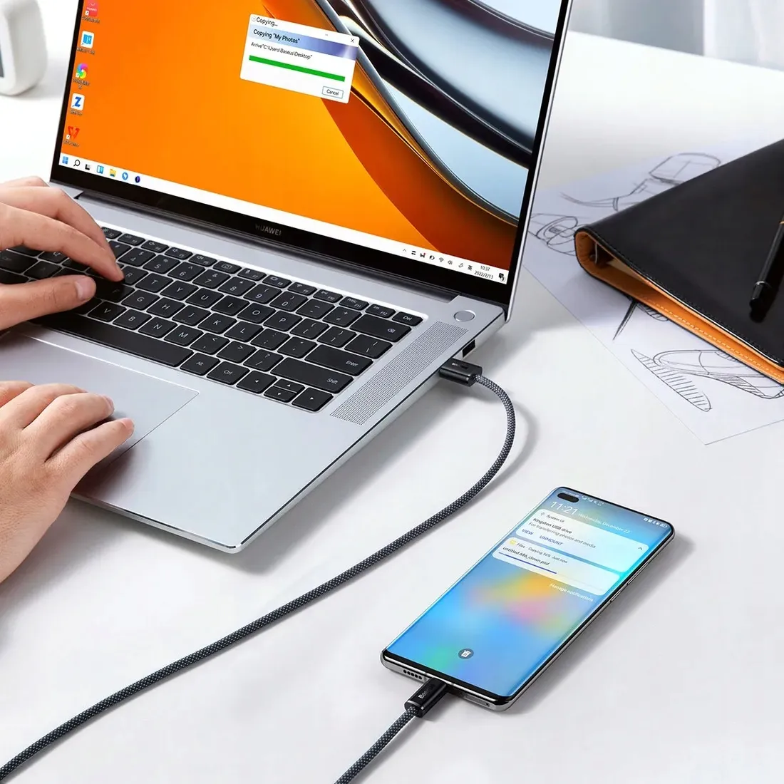 kabel-usb-a-usb-c-baseus-dynamic-series-100w-2m