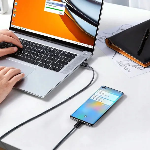 kabel-usb-a-usb-c-baseus-dynamic-series-100w-2m-stan-nowy-konstrukcja-oplot